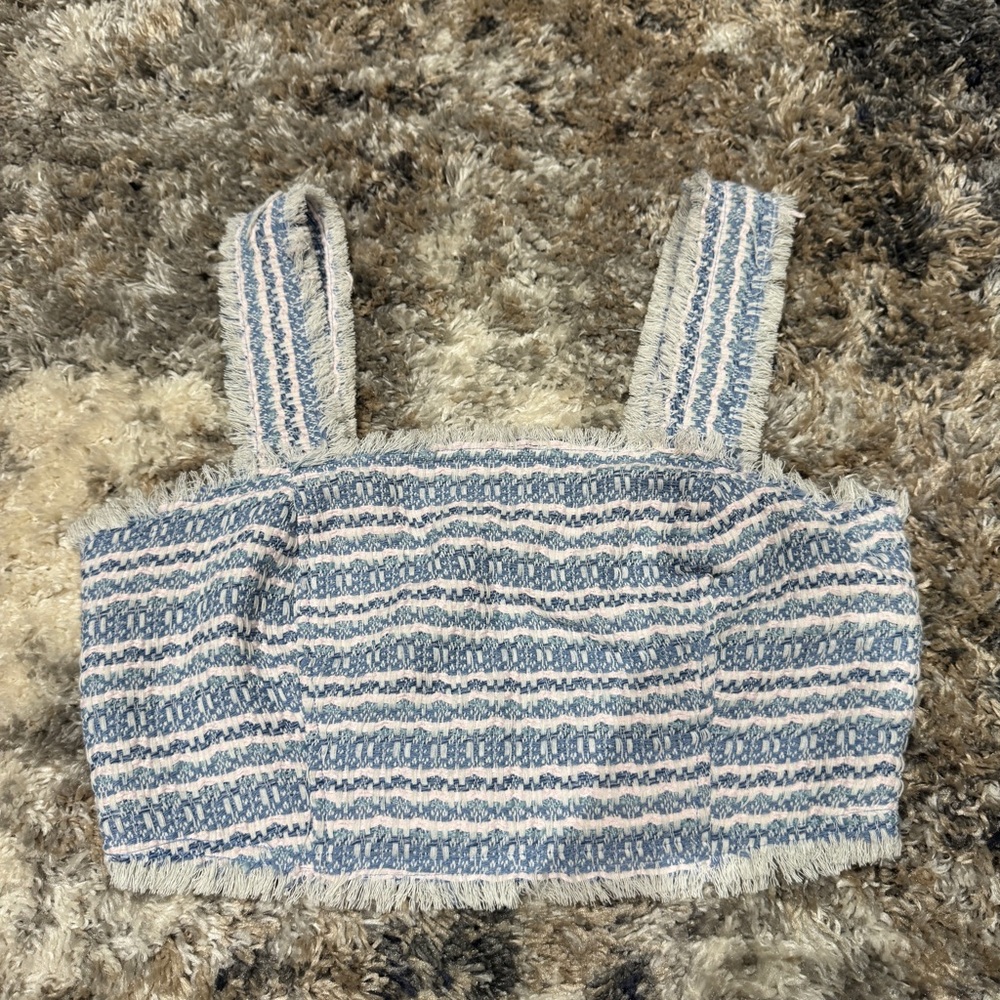 House of Harlow 1960 tweed crop top